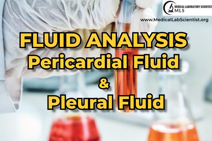 FLUID ANALYSIS Pericardial Fluid & Pleural Fluid